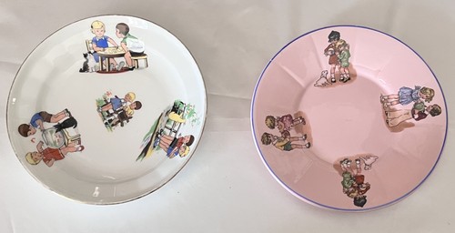 Assiettes anciennes enfant - assiettes,