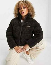Napapijri A-Suomi Borg Puffer Jacket In Brown All Sizes RRP £195 BNWT