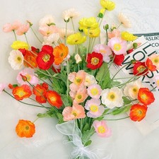 Pour Mariage Bouquet de Fleurs en Soie Artificielle avec Vase pour Décoration M