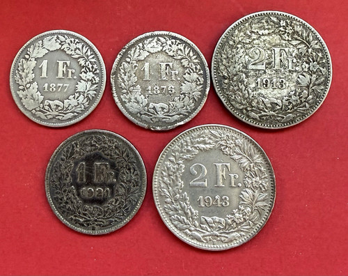 Suisse lot monnaies - lot, 5