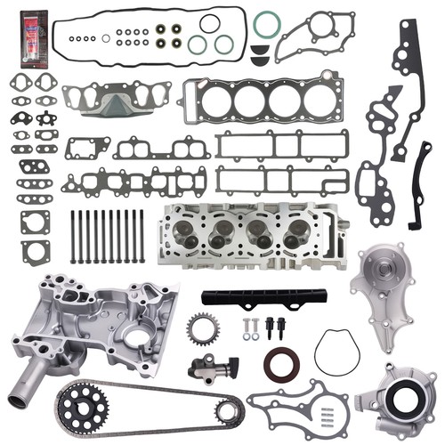 Cylinder head with bolts - with,