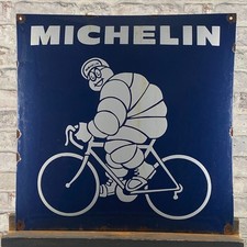 MICHELIN Enamel Sign 19.7x19.7" (50x50cm) Retro Nice Pneu Advertising Decoration