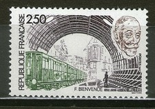 TIMBRE N° 2452 NEUF XX LUXE - LE METRO PARISIEN - STATION FULGENCE BIENVENUE