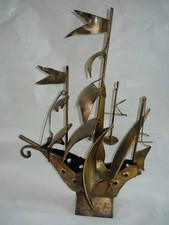 Voilier Barque Bateau Caravelle Fer Forgé Artisan