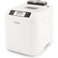 H.KOENIG BAKE340 Blanc Machine a pain avec graines 560g ou 800g - 550W - 12 prog