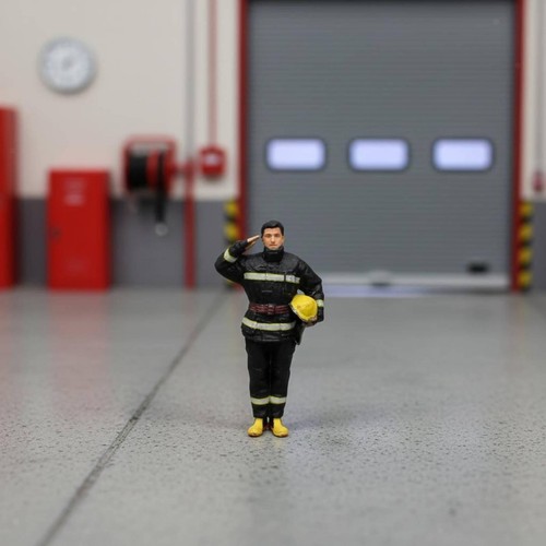 Figurine miniature pompier - miniature, de