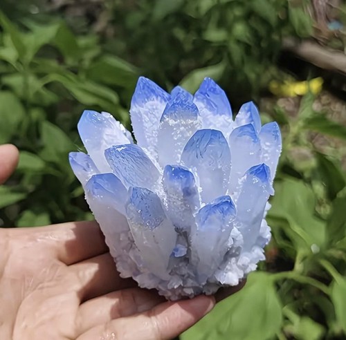Cluster quartz bleu - cluster,