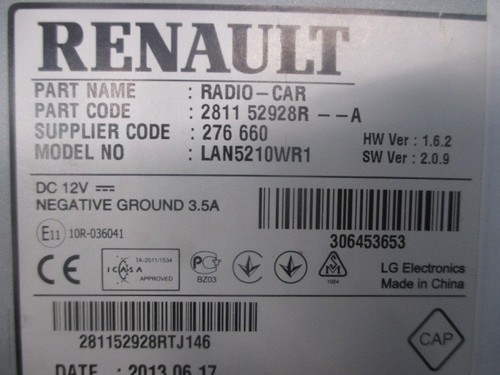 Autoradio recepteur renault - recepteur,