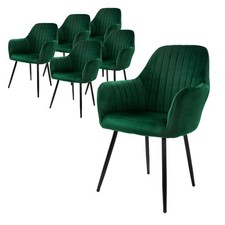 Lot de 6 chaises de salle à