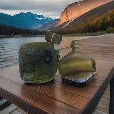 Militaire américain problème 2 QT olive cantine couverture avec bouteille