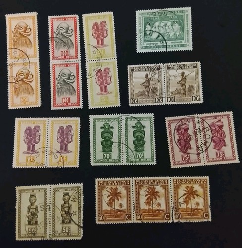 Timbres congo belge - congo,