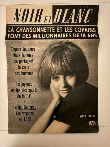 Noir blanc 1963 sylvie - noir,