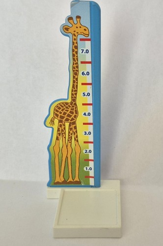 Toise bleue sur socle - sur, giraphe