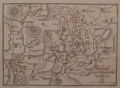 Carte bataille austerlitz - carte, d'austerlitz