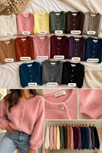 Gilet mohair laine - mohair,