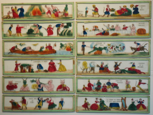Diable lot de 12 plaques - lot,