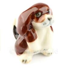 Maison de Poupées Miniature Céramique Suppliant Chiot Beagle
