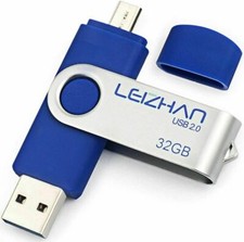 Clé USB 32 GO 2 en 1 Micro Usb Dual Drive Pour Android Smartphones Tablette PCs.