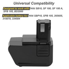 9.6V 3500mAh Batterie pour