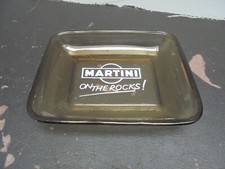 Brown Glass Ashtray Martini