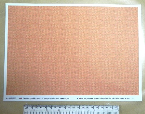 Papier brique rouge - papier, "brique