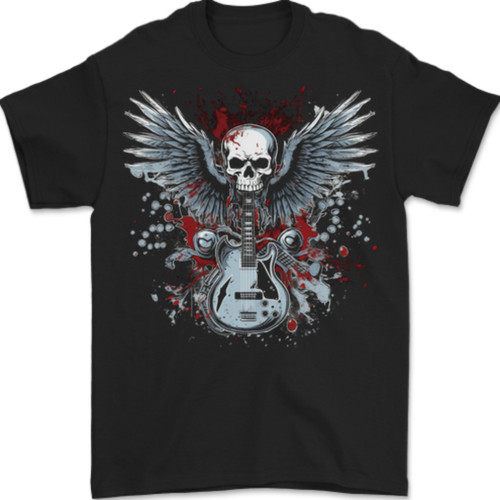 Guitare crâne métal lourd - crâne,