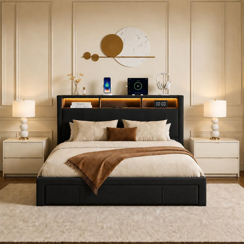 Queen size upholstered - size,