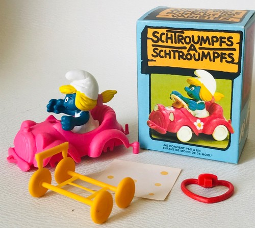 Super schtroumpf voiture rose - super,