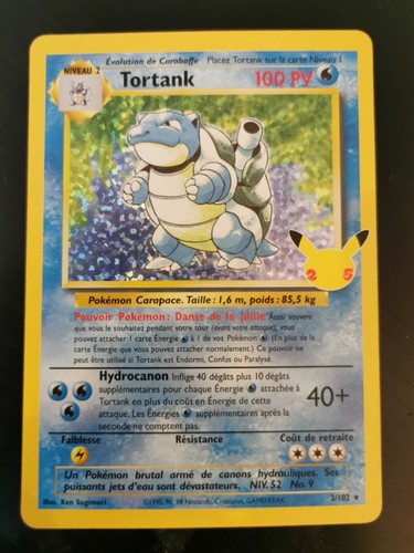 Carte pokémon tortank - carte,