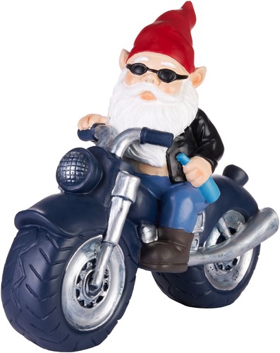 Motard gnome nain jardin - motard,