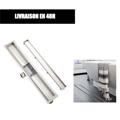 Caniveau douche inox cm - caniveau,