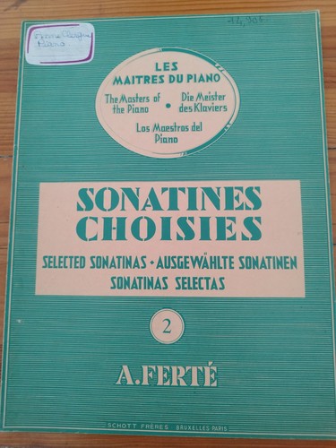 Partition piano sonatines - partition,