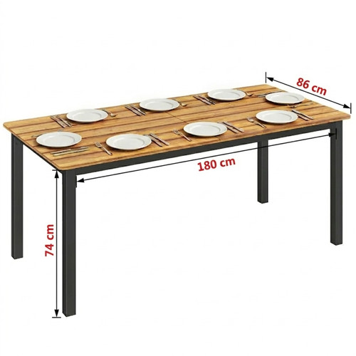 Table jardin rectangulaire - table,