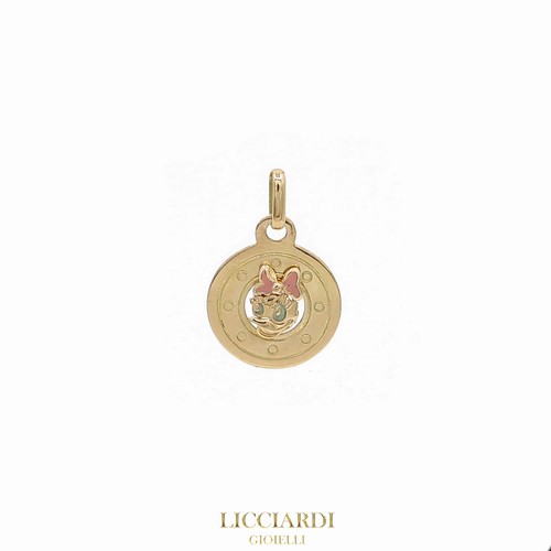 Pendentif fille paperina - fille, or