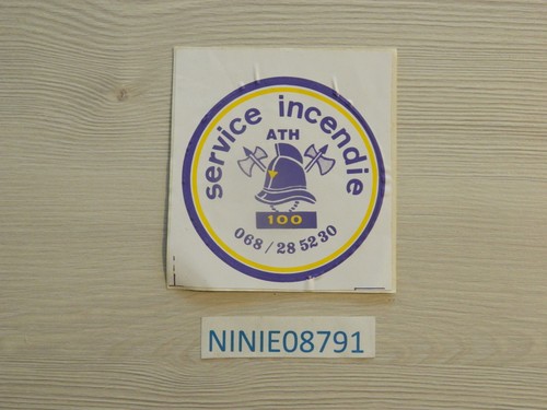 Autocollant service incendie - autocollant,
