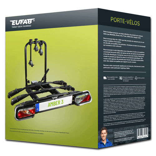 Porte vélo eufab amber pour - eufab,