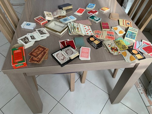Lot anciens jeux cartes - d’anciens,