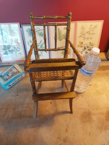 Chaise haute poupée - , ancienne