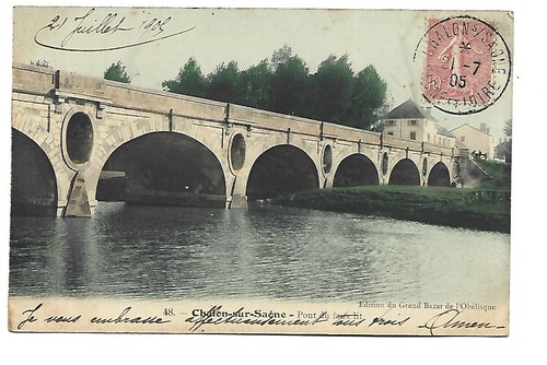 Chalon sur saone pont - , du