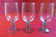 LOT of 3 water foot glasses, including 2 feet green, and the 3rd, in blue