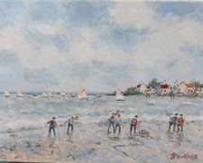 DUBORD Jean Pierre Les voiliers dans Le Coureau.  Ile d Oléron 