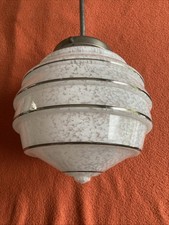 Ancien suspension lustre verre