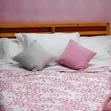 Couvre-lit matelassé fleuri