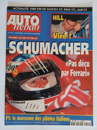 Auto hebdo 1050 9 1996 - auto, n°1050