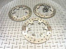 2009 09-12 Piaggio MP3 400CC Scooter Brake Disc Rotor Front Rear Lot Set OEM