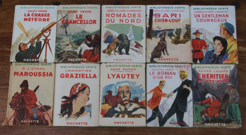 Bibliotheque verte lot de 10 - verte,