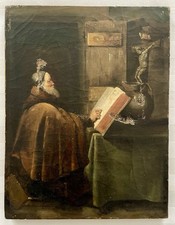 Ancien tableau religieux XIX