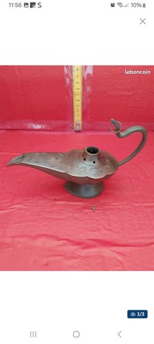 Lampe huile ancienne style - lampe,