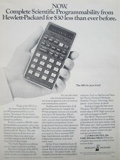 5/1976 PUB HP HEWLETT PACKARD HP-25 SCIENTIFIC CALCULATOR CALCULATOR AD