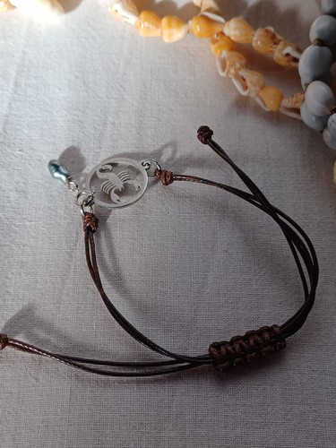 Bracelet cordon marron - cordon,